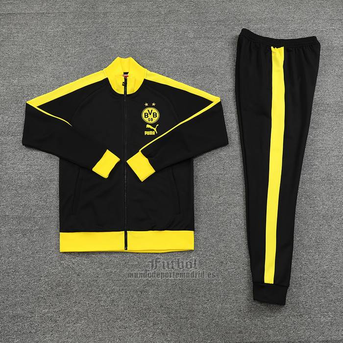 Chandal de Chaqueta del Borussia Dortmund 2023-2024 Negro